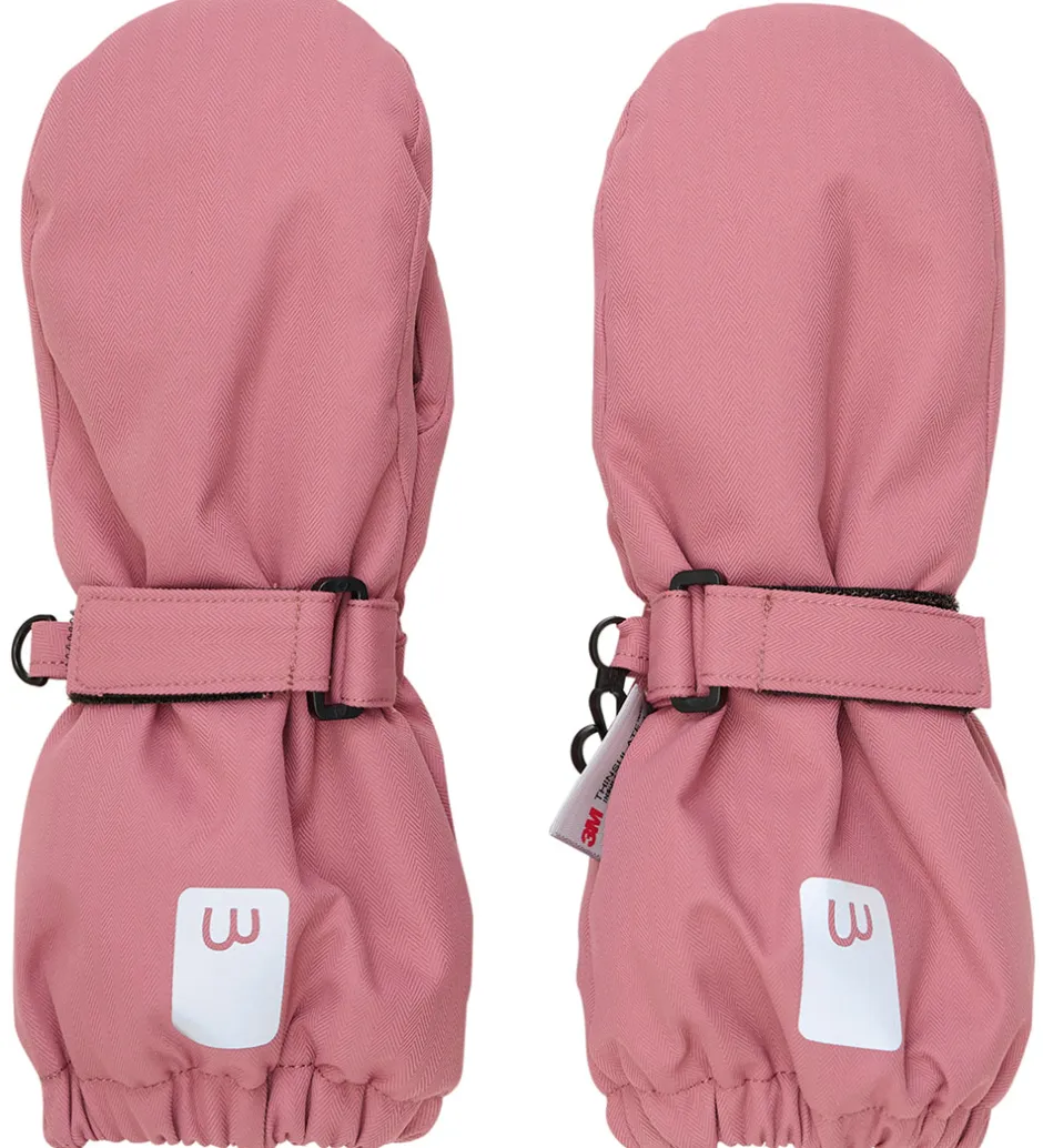 Handsker Og Luffer*Minymo Handsker m. Fleece - Withered Rose