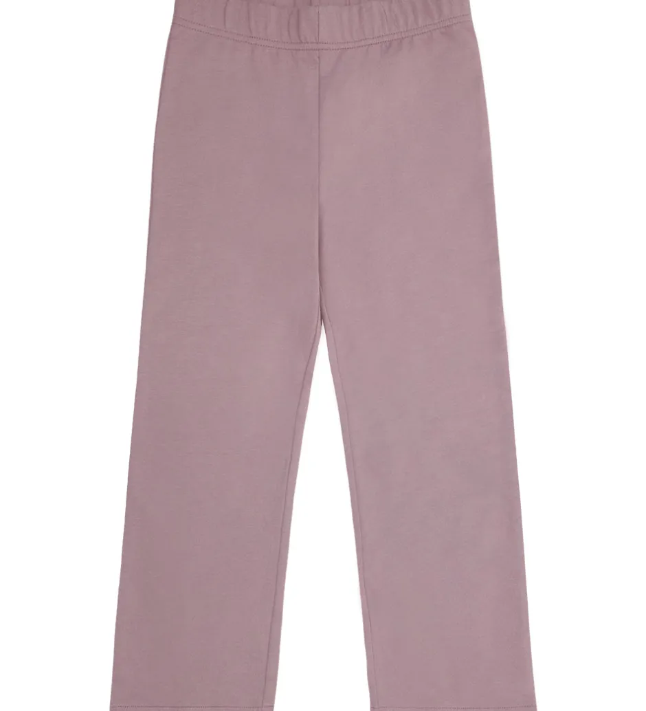 Basis*Minymo Leggings m. Fleece - 2-pak - Elderberry/Rainy Day