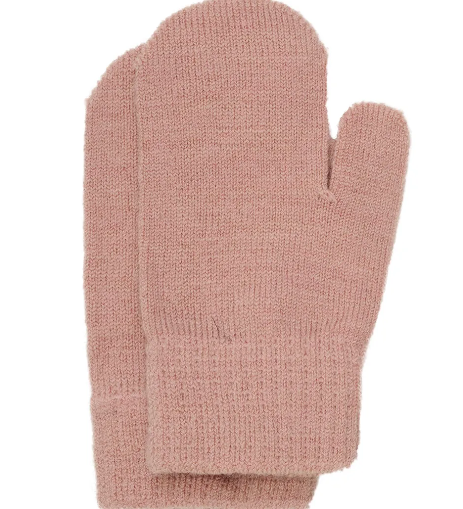 Handsker Og Luffer*Minymo Luffer - 3-pak - Uld - Strik - Catawba Grape