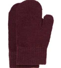 Handsker Og Luffer*Minymo Luffer - 3-pak - Uld - Strik - Catawba Grape
