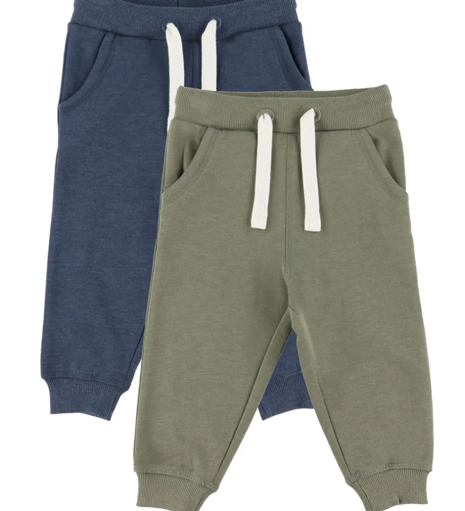 Børn Minymo Sweatpants - 2-pak - Vetiver