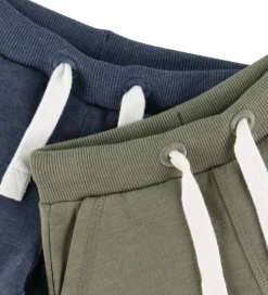 Shorts Og Knickers|Basis*Minymo Sweatshorts - 2-pak - Vetiver
