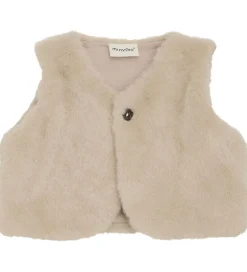 Veste*Minymo Vest - Imiteret Pels - Smoke Gray