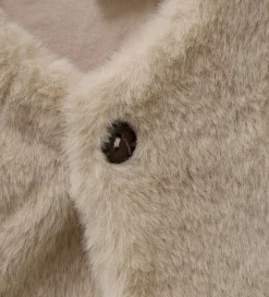 Veste*Minymo Vest - Imiteret Pels - Smoke Gray