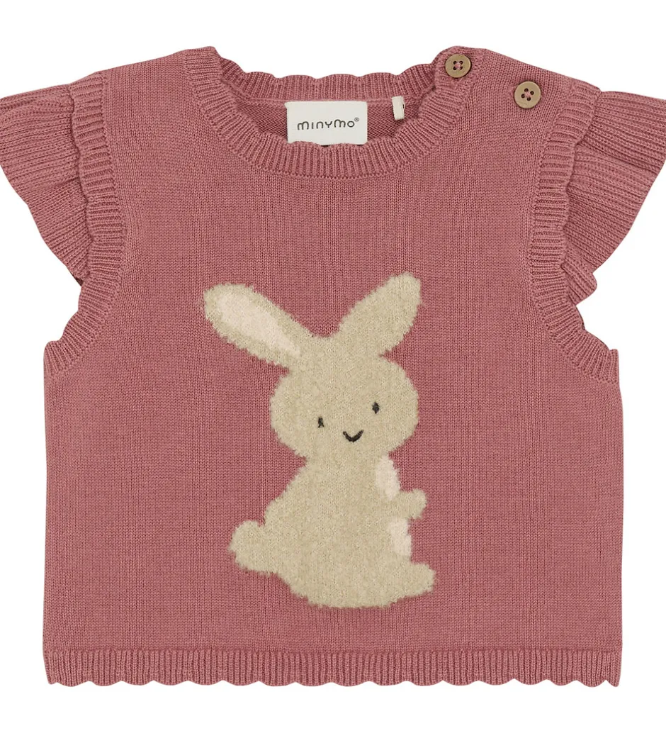 Veste*Minymo Vest Knit - Withered Rose