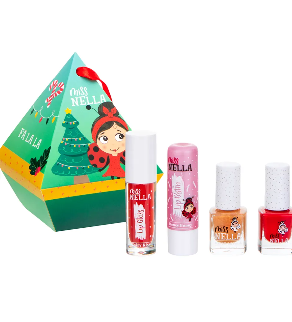 Miss Nella Gaveæske - Candy Cane Festive 2 - Neglelak/Lip Balm/L