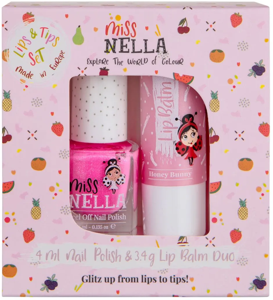 Neglelak*Miss Nella Læbepomade og Neglelak - Duo nr. 4