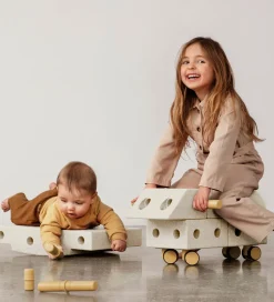 Tumledyr|Motorisk Legetøj*MODU Explorer Sæt - 20 Dele - 55x40x20 cm - Sand Grey/Honey Yell