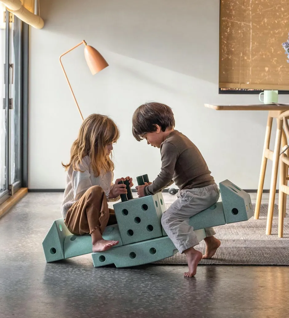Motorisk Legetøj|Tumlemøbler*MODU Klods Base - 50x30x10 cm - Ocean Mint
