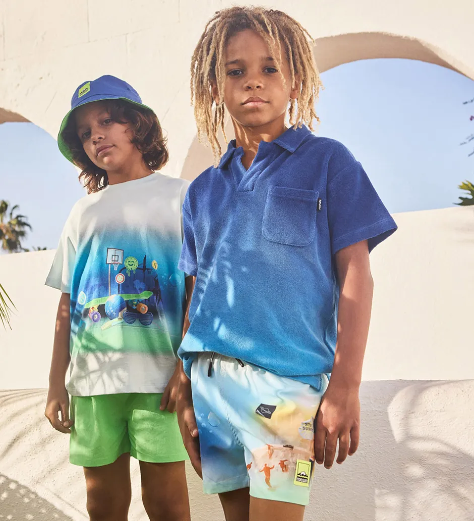 Børn Molo Badeshorts - UV50+ - Niko Solid - Green Vibes