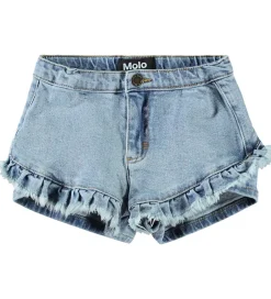 Børn Molo Shorts - Denim - Agnetha - Distressed Washed