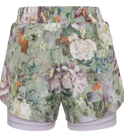 Gymnastiktøj*Molo Shorts - Omari - Green Botanic