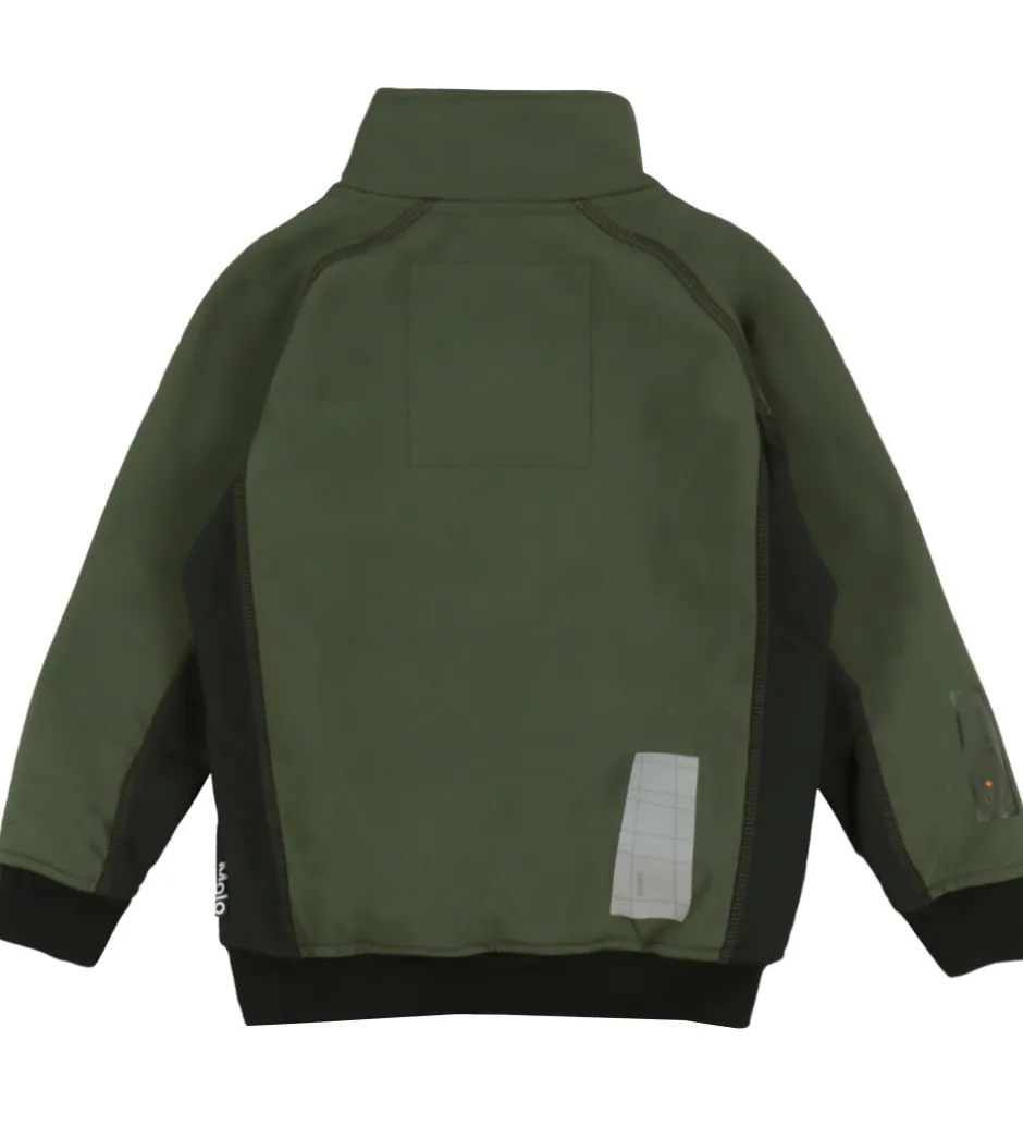 Softshell*Molo Softshelljakke m. Fleece - Cloudy - Forest Block