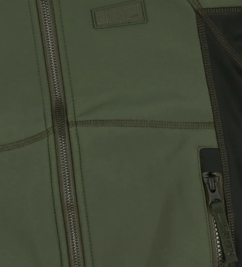 Softshell*Molo Softshelljakke m. Fleece - Cloudy - Forest Block