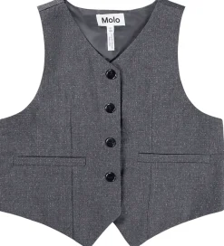Veste*Molo Vest - Hollie - Grey Silver Check