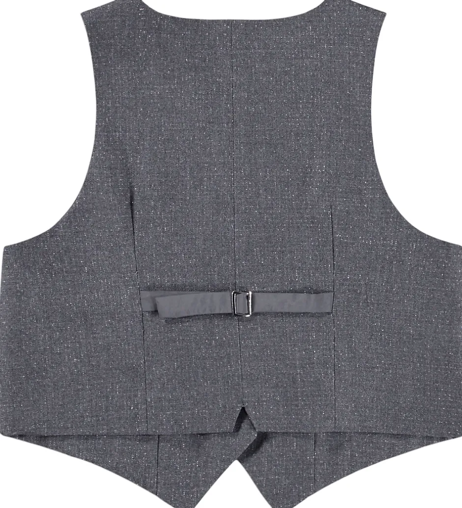 Veste*Molo Vest - Hollie - Grey Silver Check