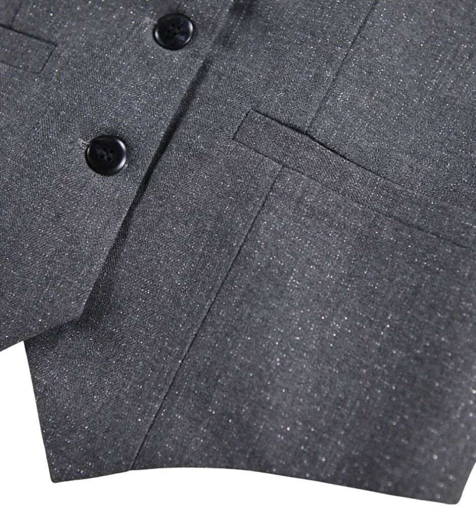 Veste*Molo Vest - Hollie - Grey Silver Check