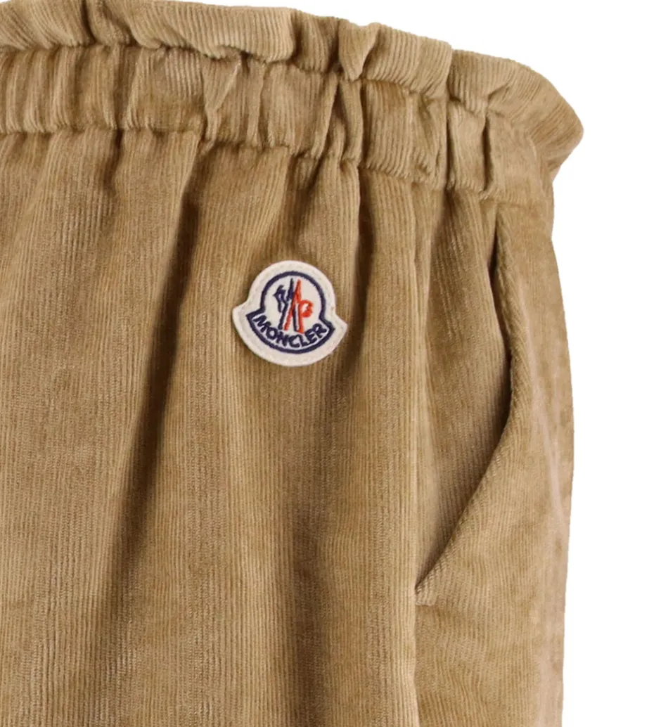 Børn Moncler Shorts - Fløjl - Medium Beige