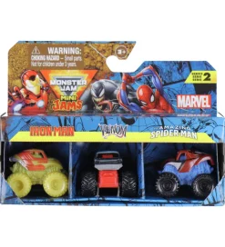 Biler, Tog Og Køretøjer*Monster Jam Biler - 1:87 - Mini - Marvel - 3-pak
