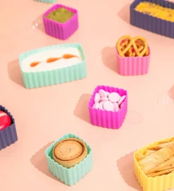 Madkasser*Montiico Indsatser - 3-pak - Bento Cups - Silikone - Fuchsia