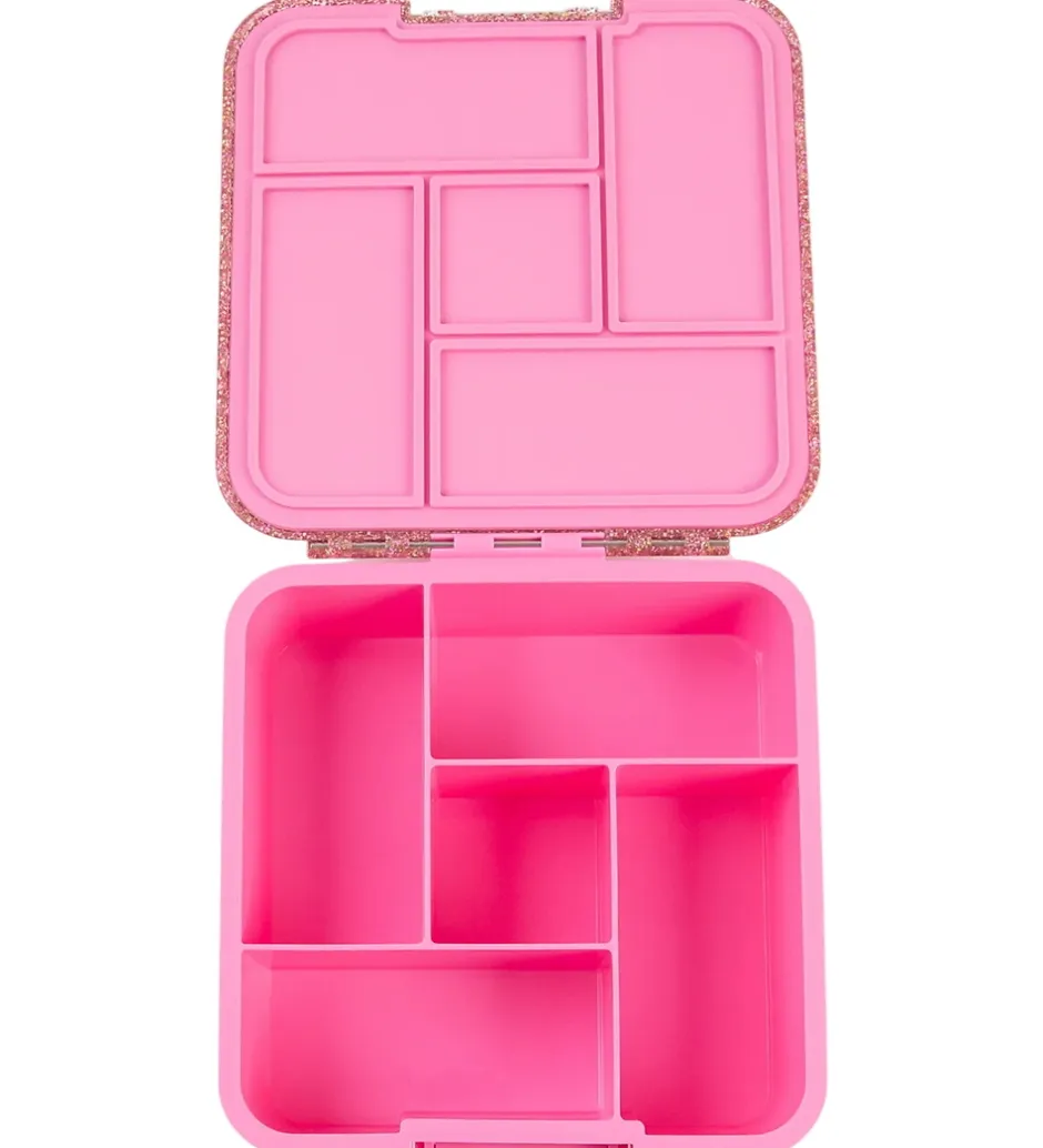 Montiico Madkasse m. 5 rum - Bento Five - 980 ml - Floss Glitter