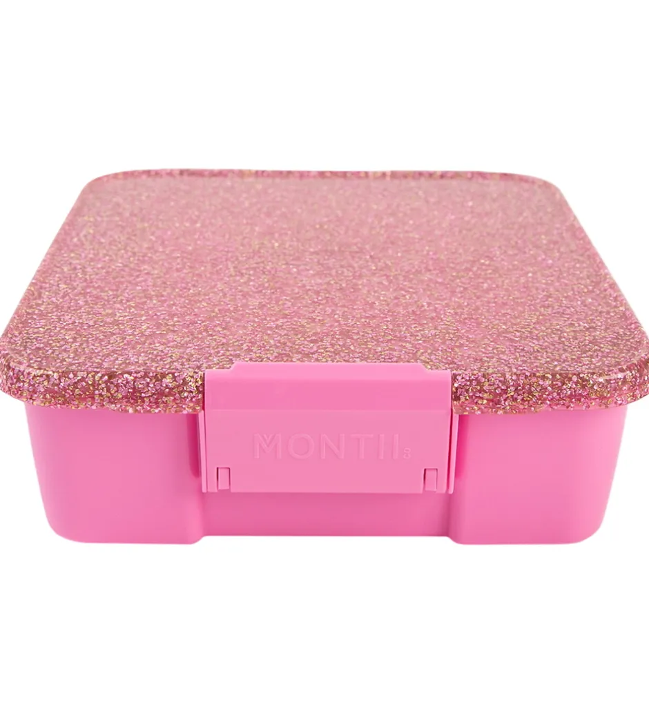Montiico Madkasse m. 5 rum - Bento Five - 980 ml - Floss Glitter