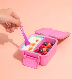 Montiico Snackboks m. 3 rum - Bento Two - 500 ml - Floss Glitter