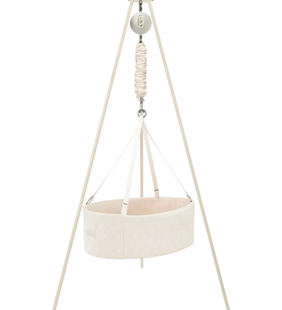 Moonboon Oval Vugge - Classic Bundle - Nature/Hvid