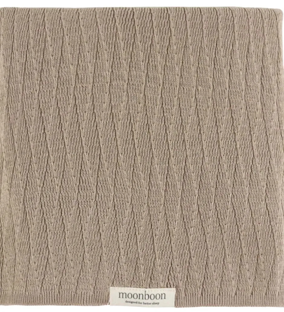 Tæpper|Børneværelset*Moonboon Tæppe - Strik - 100x80 cm - Earth