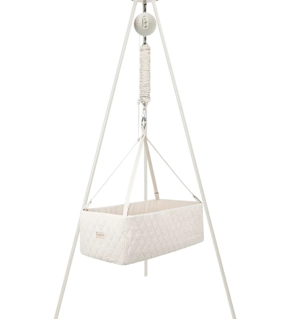 Moonboon Vugge - Classic Bundle - Nature/Hvid