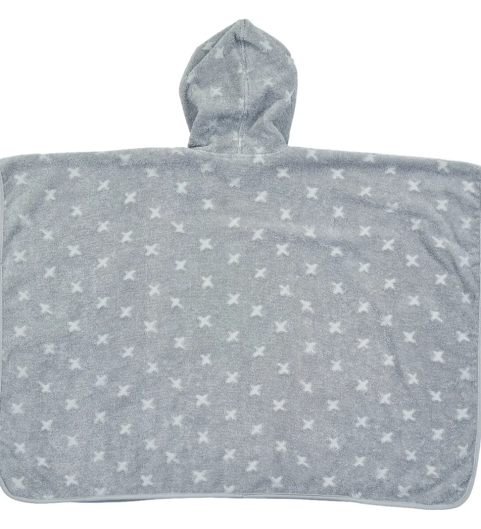 Børn Müsli Badeponcho - Jasmin Blue