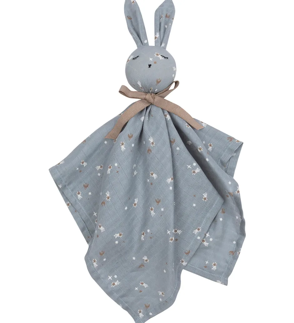 Sutteklude Og Nusseklude|Sovetid*Müsli Nusseklud - 50x50 cm - Jasmin Blue/Balsam Cream/Walnut