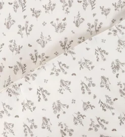 Sovetid|Sengetøj*Müsli Sengetøj - Baby - Floral - Balsam Cream/Walnut