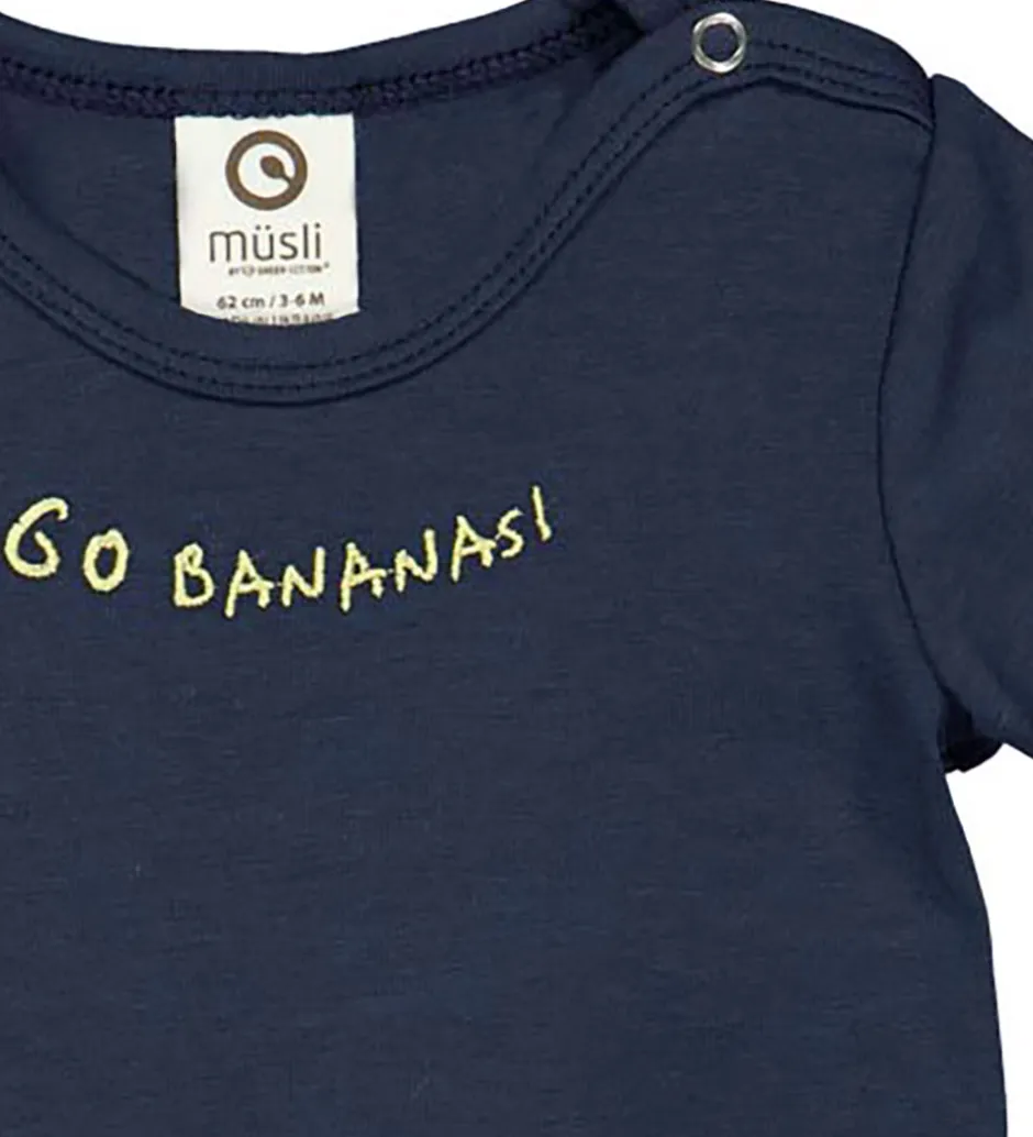 Børn Müsli Sommerdragt - Banana - Night Blue