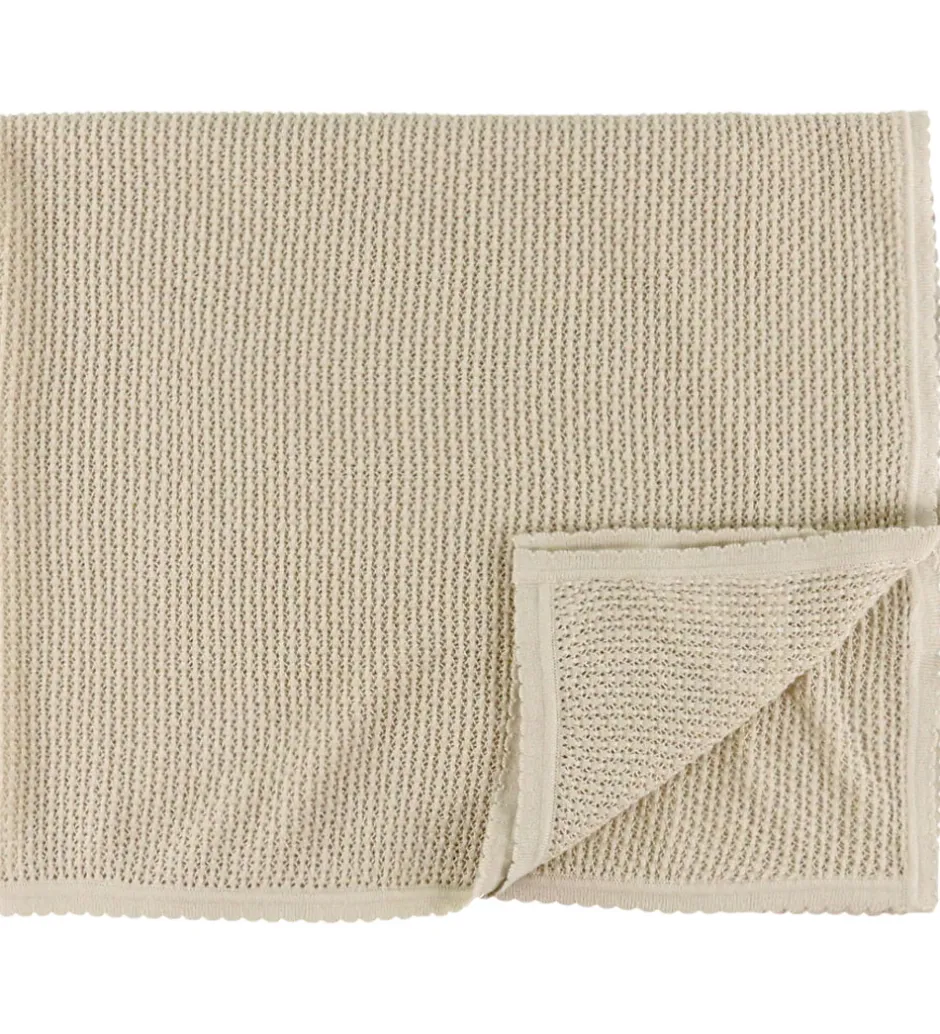 Tæpper|Børneværelset*Müsli Tæppe - Strik - 90x90 cm - Oat