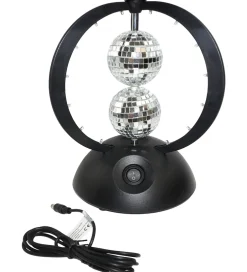 Lamper|Fritstående Lamper*Music Diskokugle - Rotating Double Mirror Balls