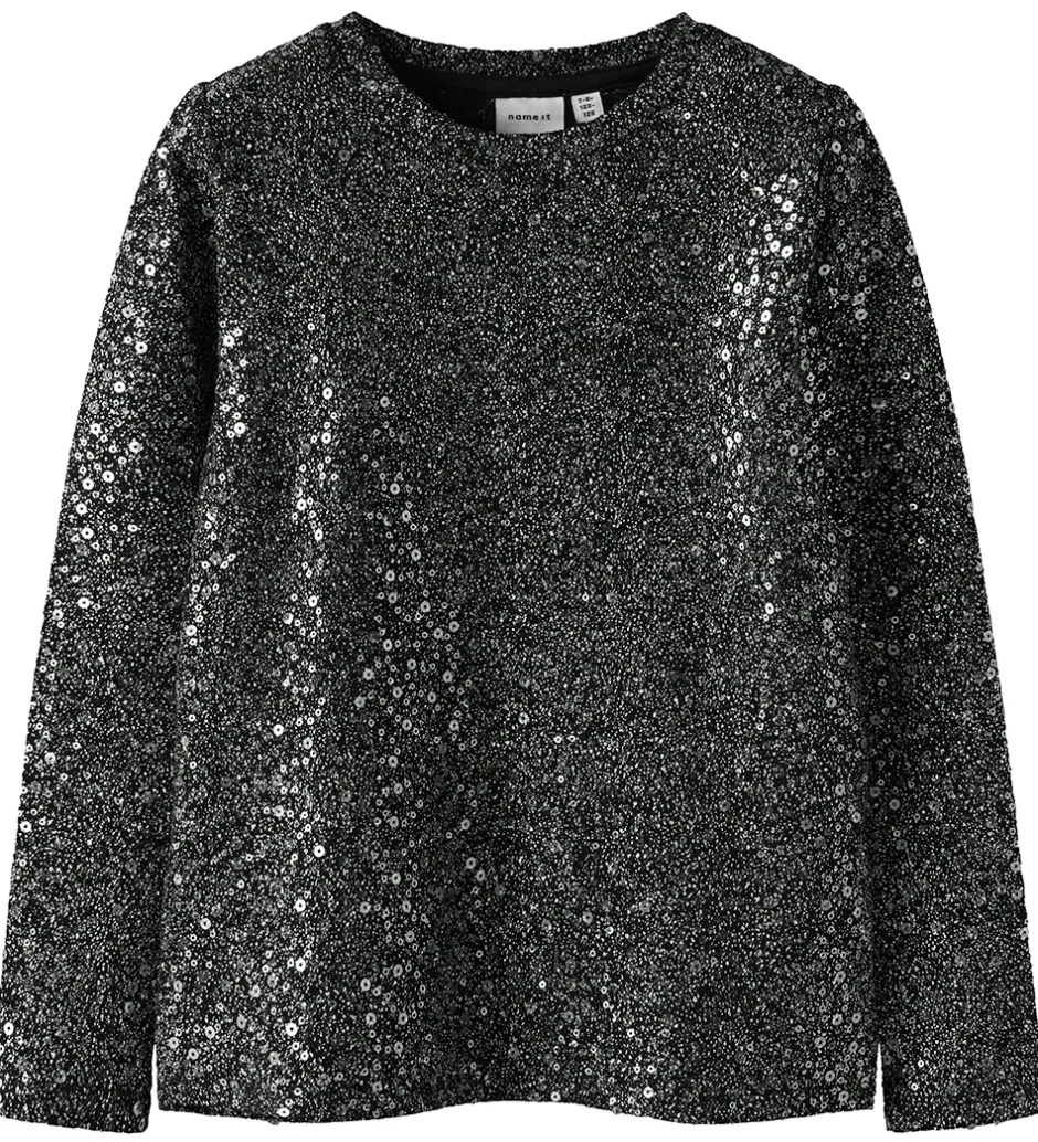 Børn Name It Bluse - NkfSura - Sort m. Glimmer