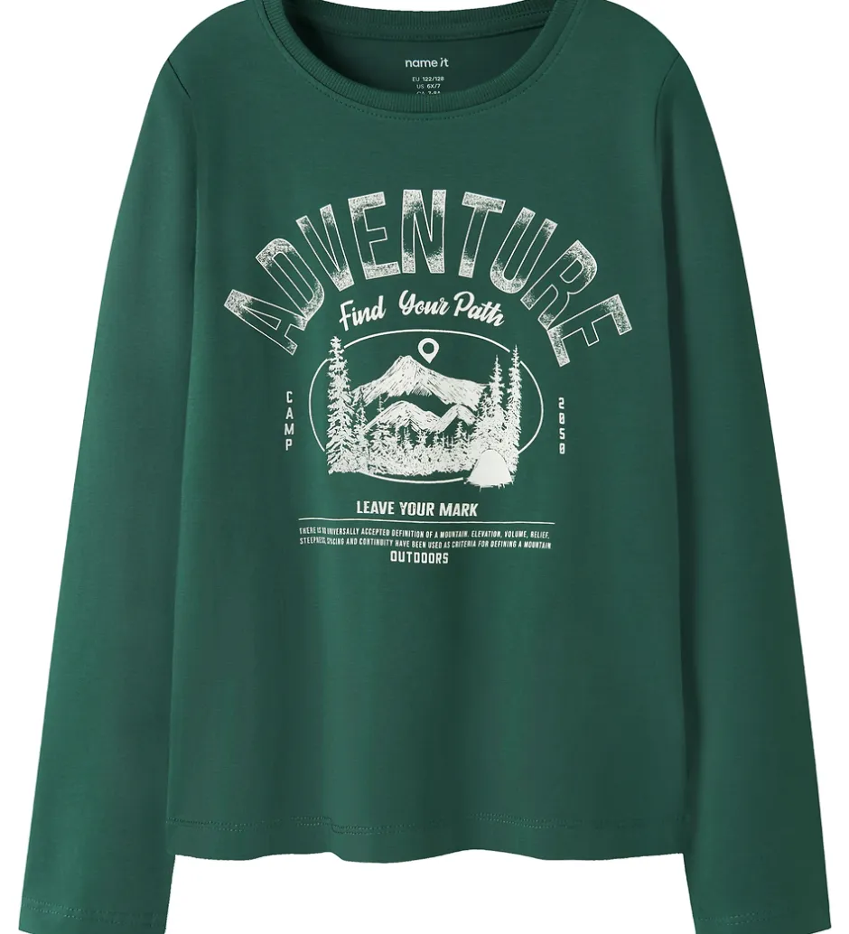 Børn Name It Bluse - NkmVux - Bistro Green/Adventure