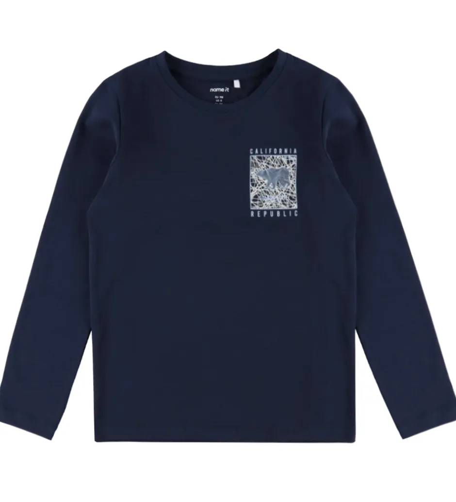 Bluser*Name It Bluse - NkmVux - Navy Blazer/Golden