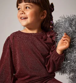 Børn Name It Bluse - NmfRoisin - Burgundy m. Glimmer