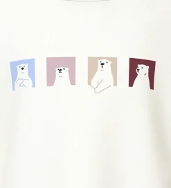 Børn Name It Bluse - NmfVix - Cloud Dancer/Polar Bears
