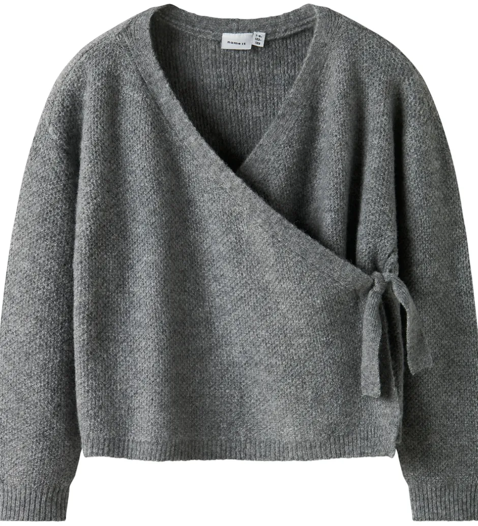 Børn Name It Bluse - Strik - NkfSanie - Grey Melange