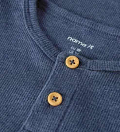 Bluser|Drengetøj*Name It Bluser - Rib - NbmKab - Vintage Indigo/Melange