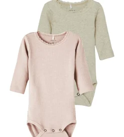 Bodyer*Name It Body l/æ - 2-pak - Rib - Noos - NbmKab - Peyote Melange/