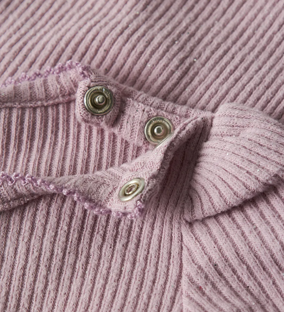 Juletøj|Bodyer*Name It Body l/æ - Rib - NbfRosally - Keepsake Lilac m. Glimmer