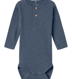 Børn Name It Body l/æ - Rib - NbmKab - Vintage Indigo/Melange