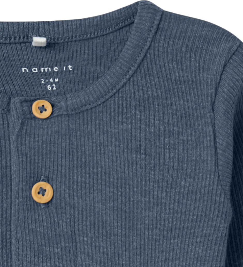 Børn Name It Body l/æ - Rib - NbmKab - Vintage Indigo/Melange