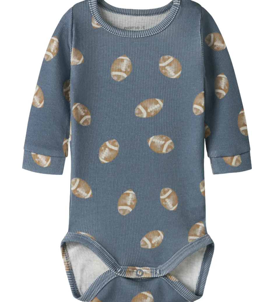 Bodyer|Drengetøj*Name It Body l/æ - Rib - NbmSolution - Flint Stone