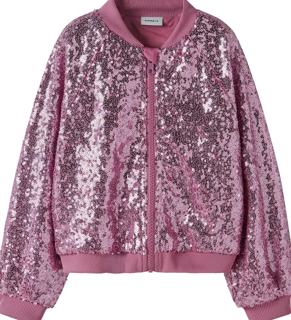 Cardigans*Name It Bomberjakkke - NmfRuscing - Lilac Sachet