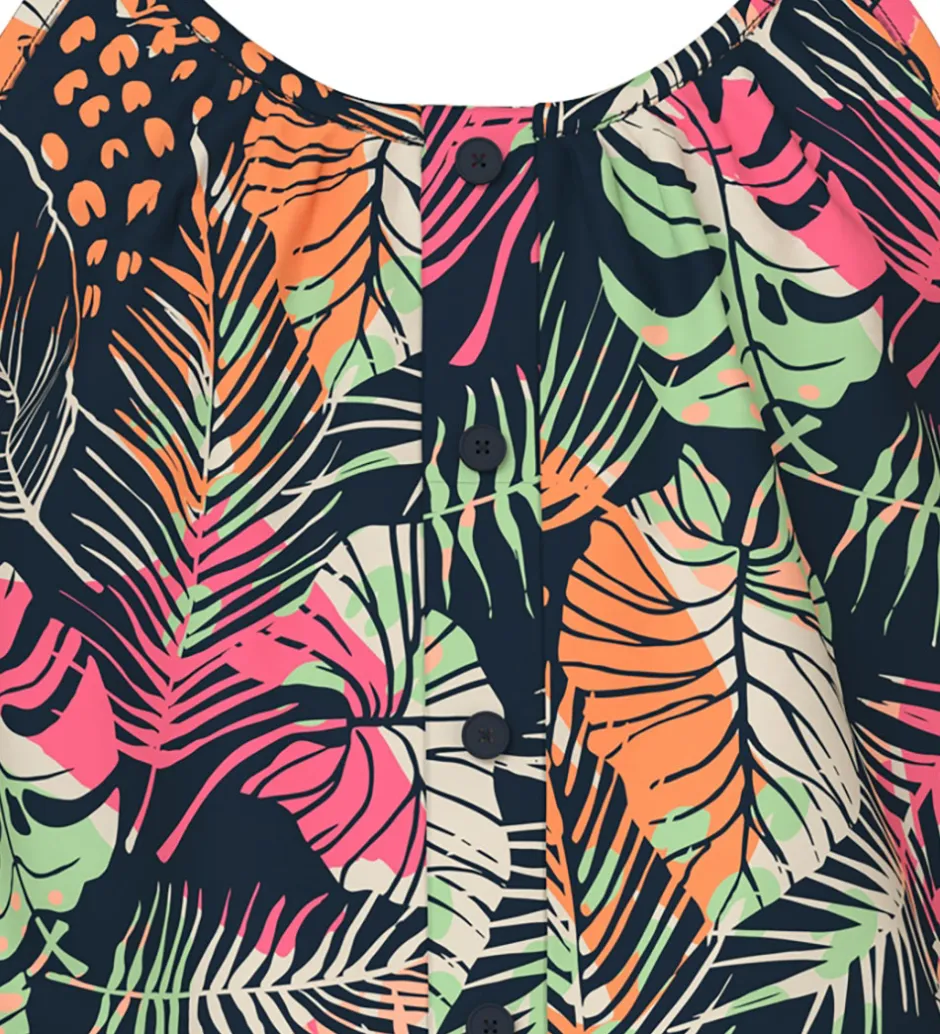 Børn Name It Buksedragt - NkfVinaya - Navy Blazer/Fresh Tropical